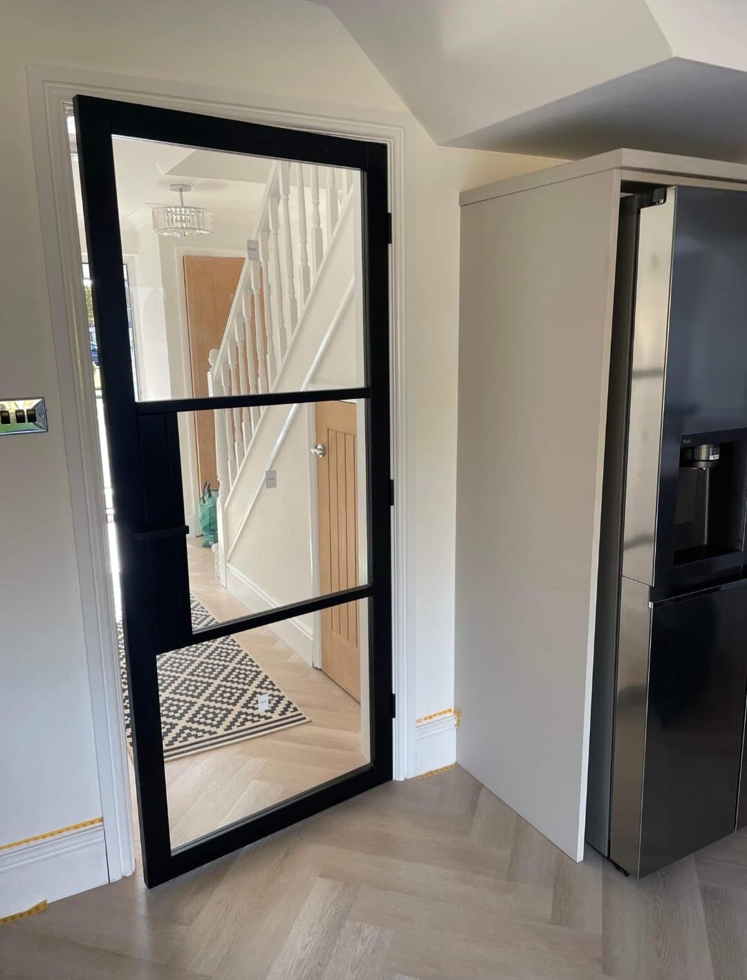 1981 x 533 x 35mm (21") Heritage Black Clear Glazed - Prefinished Internal Doors